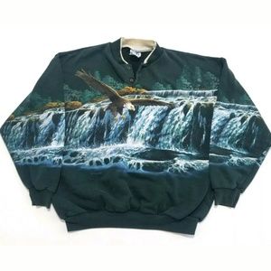 Vintage Art Unlimited Eagle Graphic Crewneck